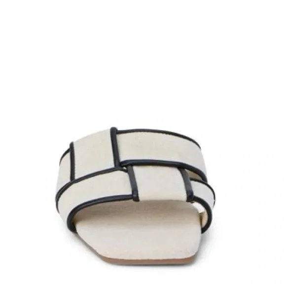 Matisse Biscayne Flat Sandals in Ivory / Natural Linen Sz. 10 NEW - Picture 7 of 15